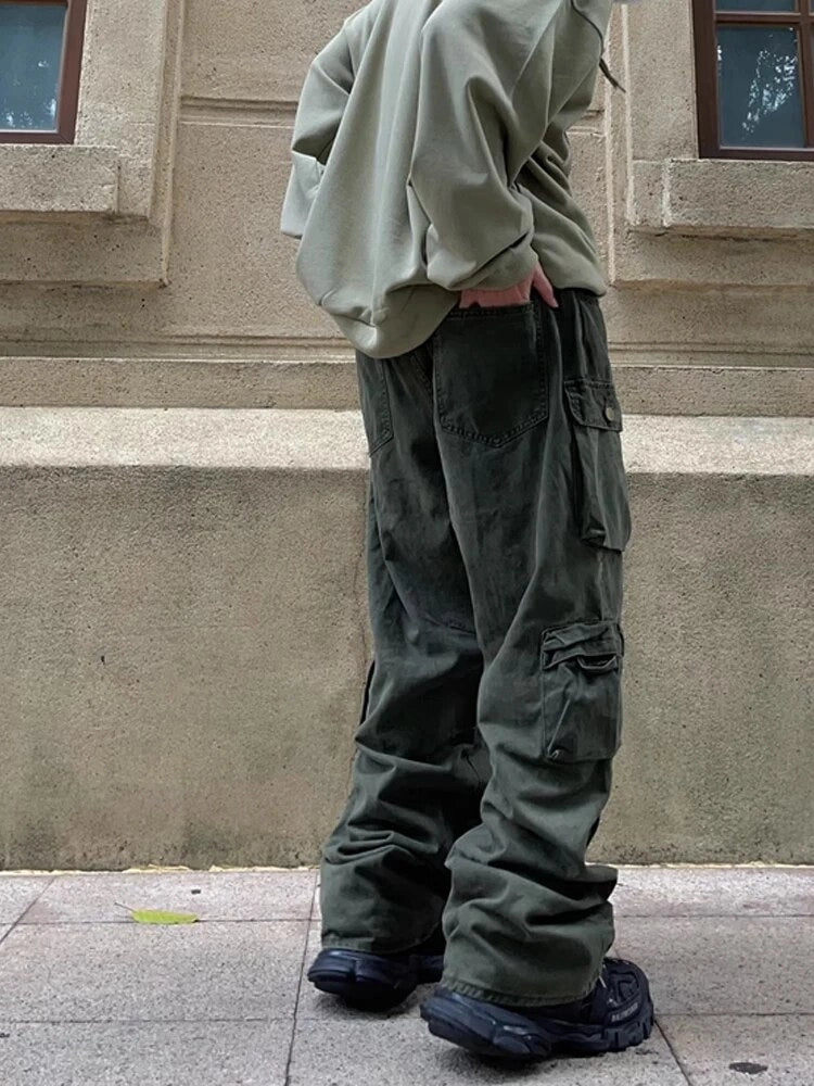Streetwear Multi-Pocket Loose Pants