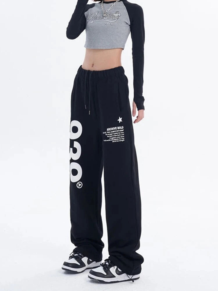 “939” Graphic Black Sweatpants