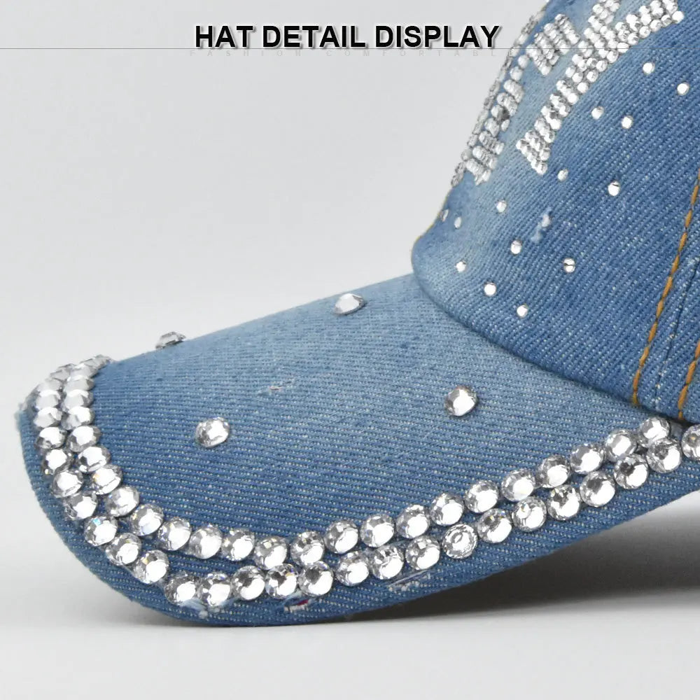 Kawaii Rhinestones Baseball Cap