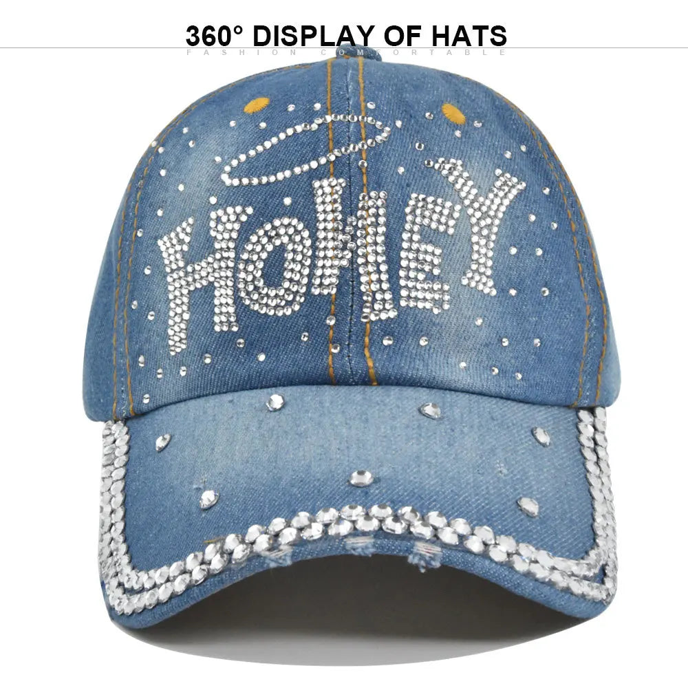 Kawaii Rhinestones Baseball Cap