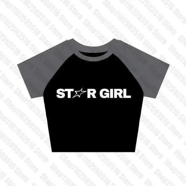 Aesthetic Star Girl Cropped Top