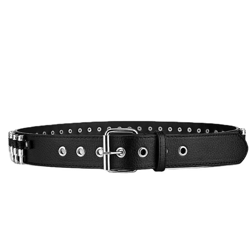 Grunge PU Leather Bullets Belt