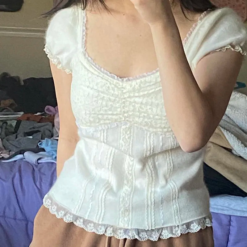 Fairy Laced Cropped Top