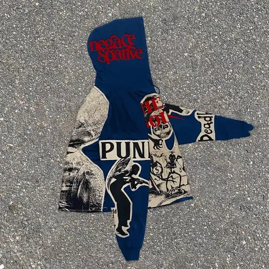 Mummy Print Oversized Hoodie