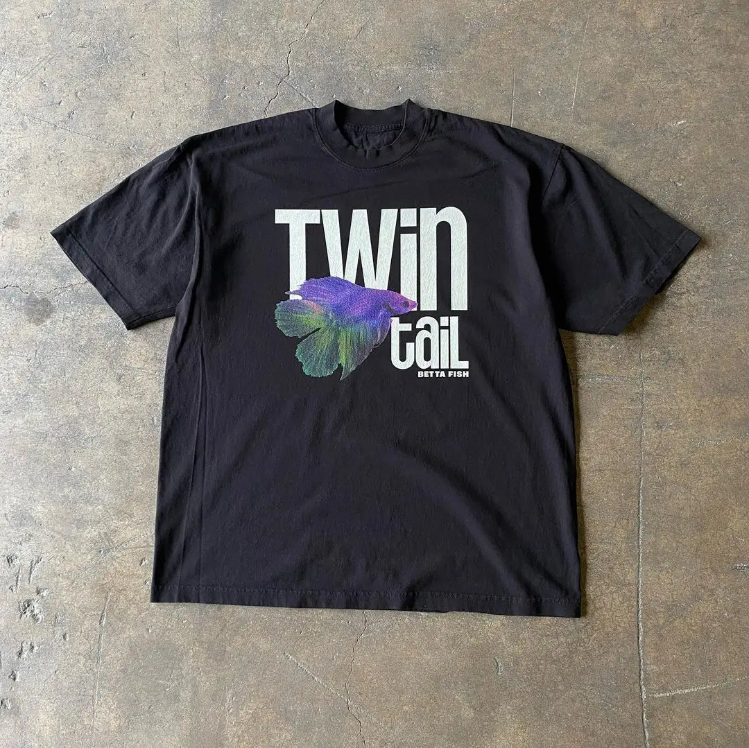 Abstract Print T-shirt, view 8