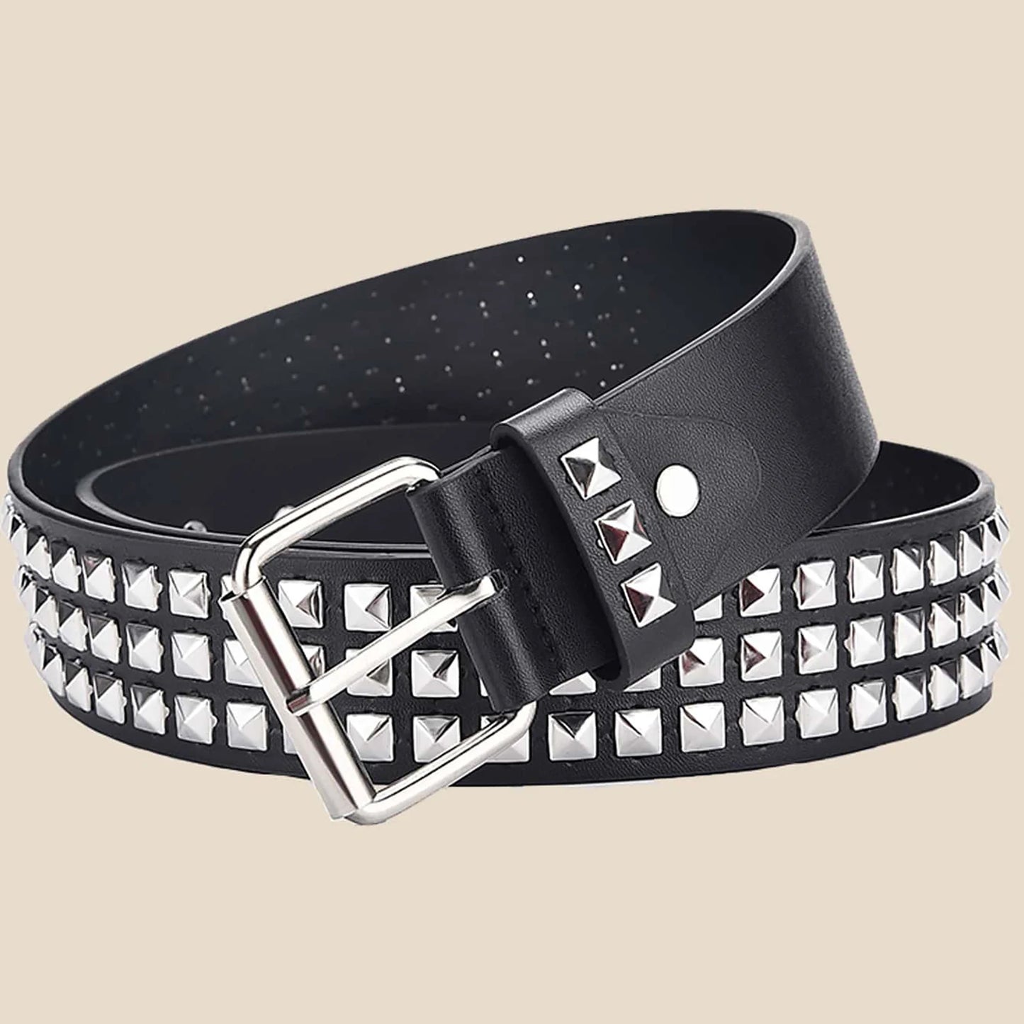 Hip Hop Square PU Leather Belt