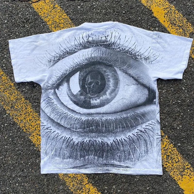 Eye Print White Tee