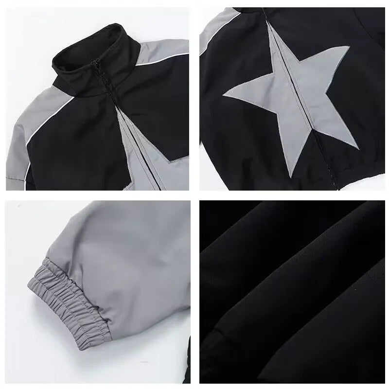 Unisex Star Vintage Windbreaker