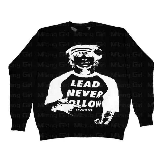 Graphic Knit Sweater