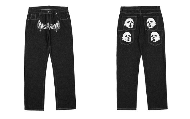 Graphic Baggy Jeans