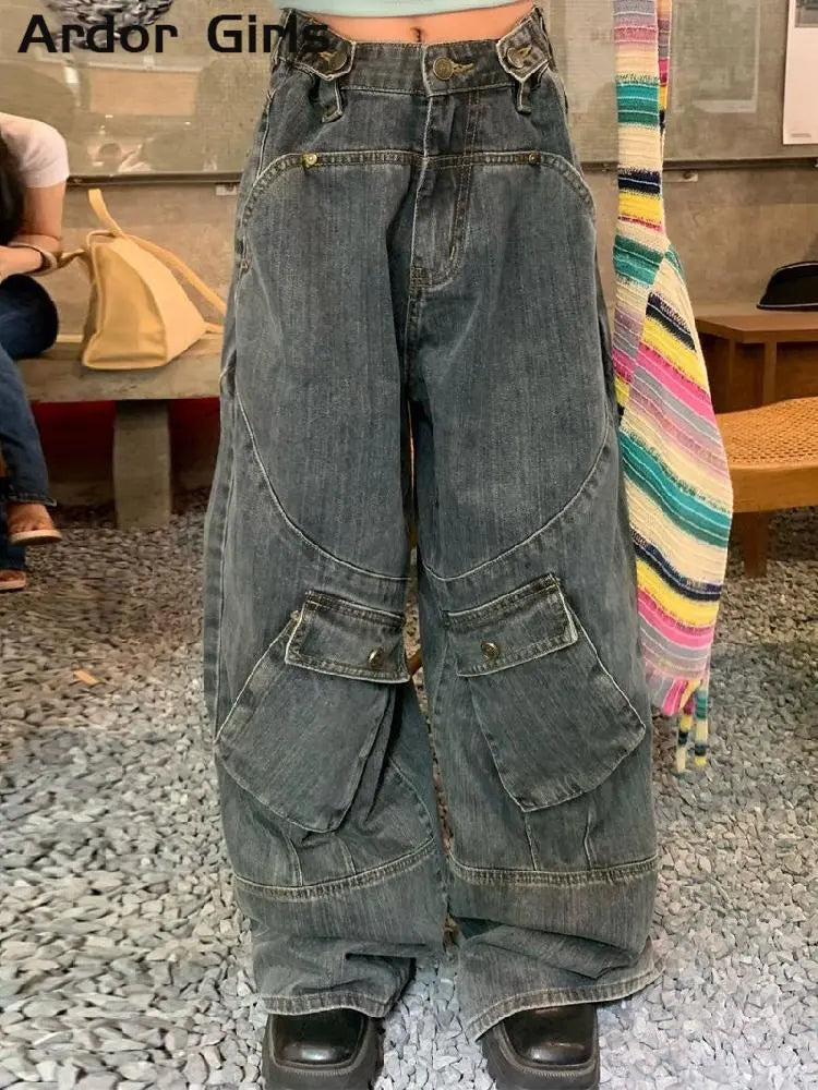 Multi-Pocket Cargo Jeans