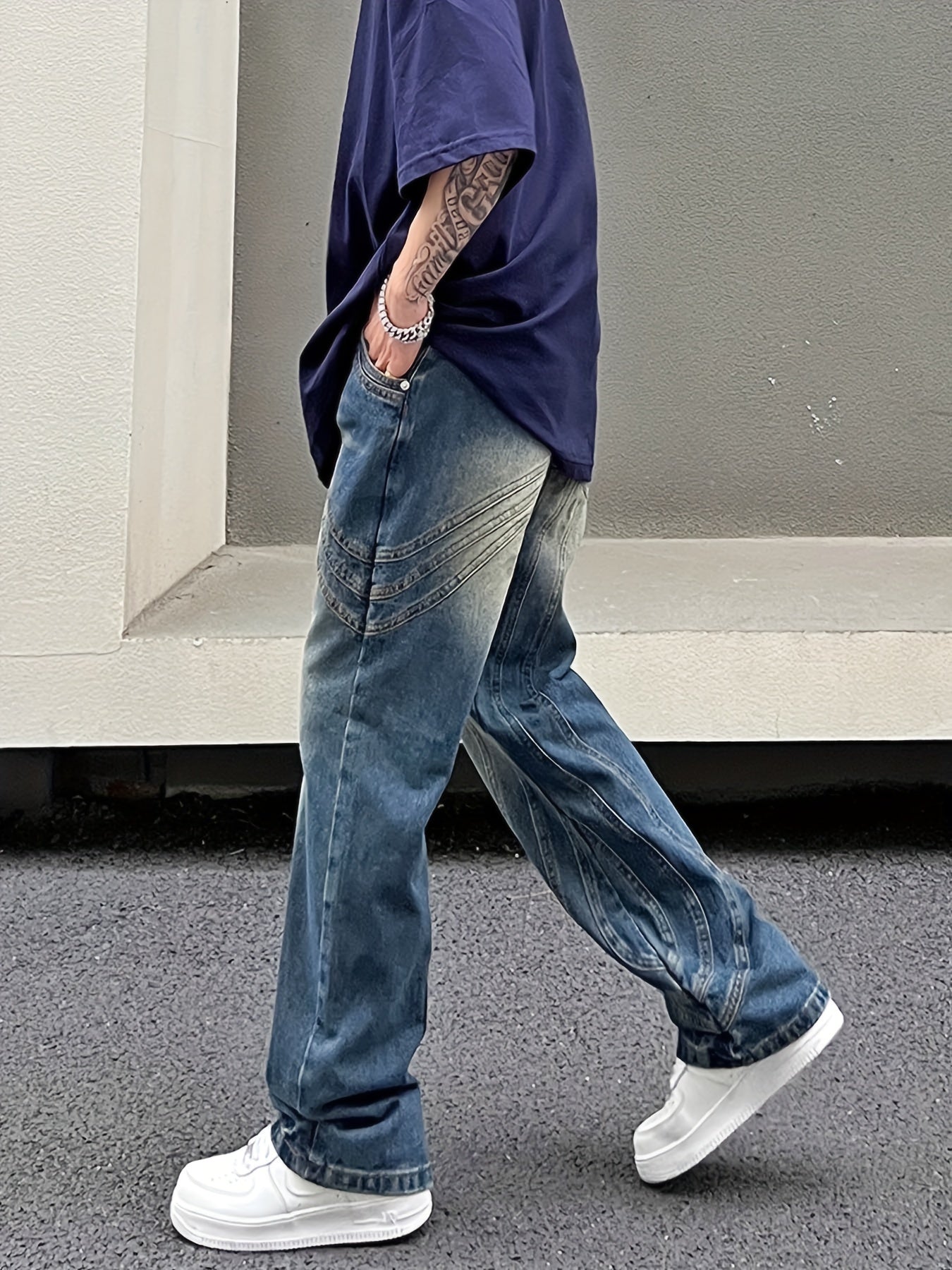 Unique Design Baggy Jeans