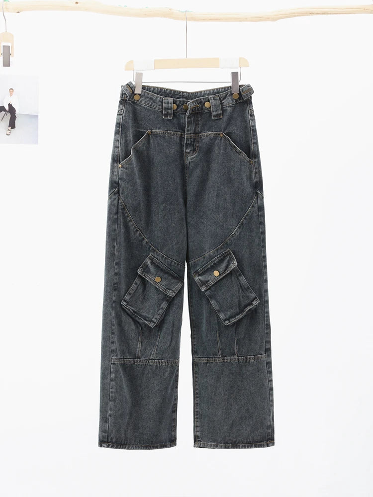 Multi-Pocket Cargo Jeans