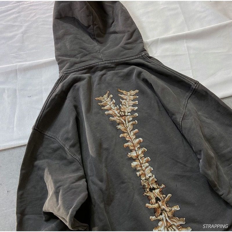 Skeleton Zipper Hoodie, Grunge, Goth - Tisso Clothing