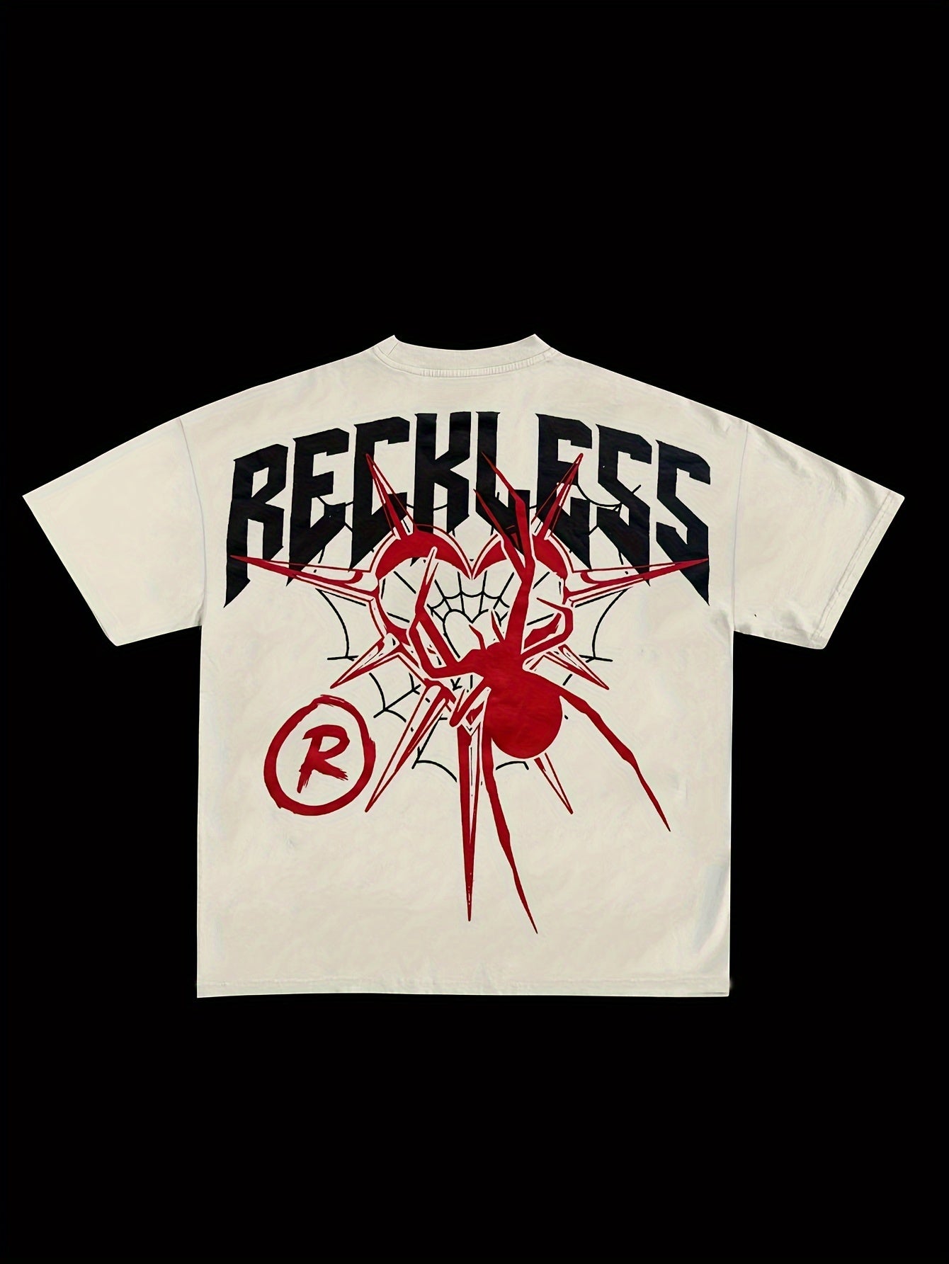 "Reckless" Spider Print T-Shirt