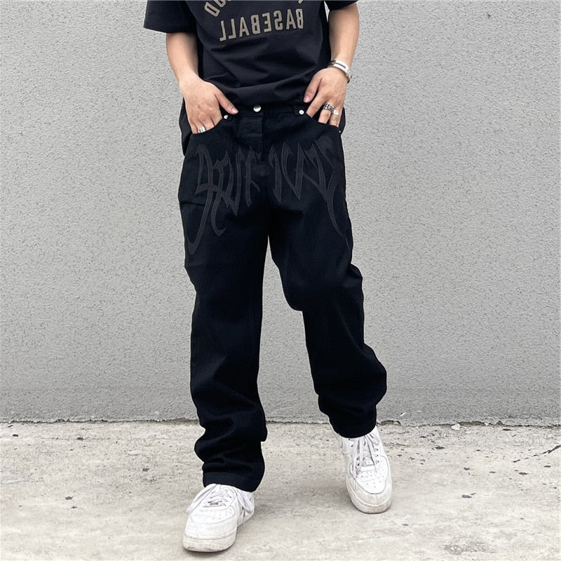 Graphic Baggy Jeans